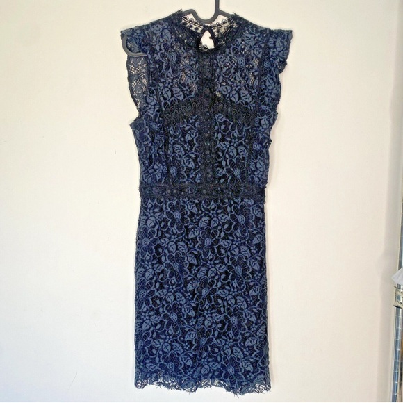 Zara Basic Black Lace Blouse - Picture 1 of 13